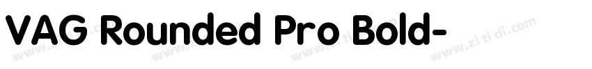 VAG Rounded Pro Bold字体转换